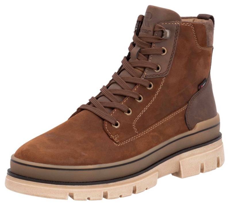 RIEKER Sport Winterstiefelette Plateaustiefel, Schnürstiefel mit wasserabweisender TEX-Membran von RIEKER Sport