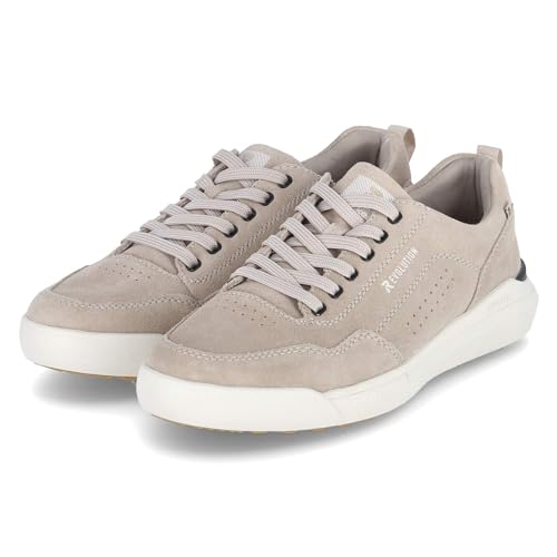 Rieker Herren Low Sneaker Beige Rauleder, Größe:47, Farbauswahl:beige von Rieker Evolution