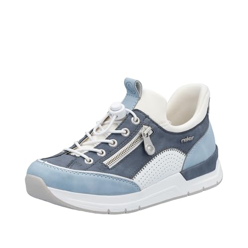 Rieker Damen 58962 Slipper, Blau, 43 EU von Rieker