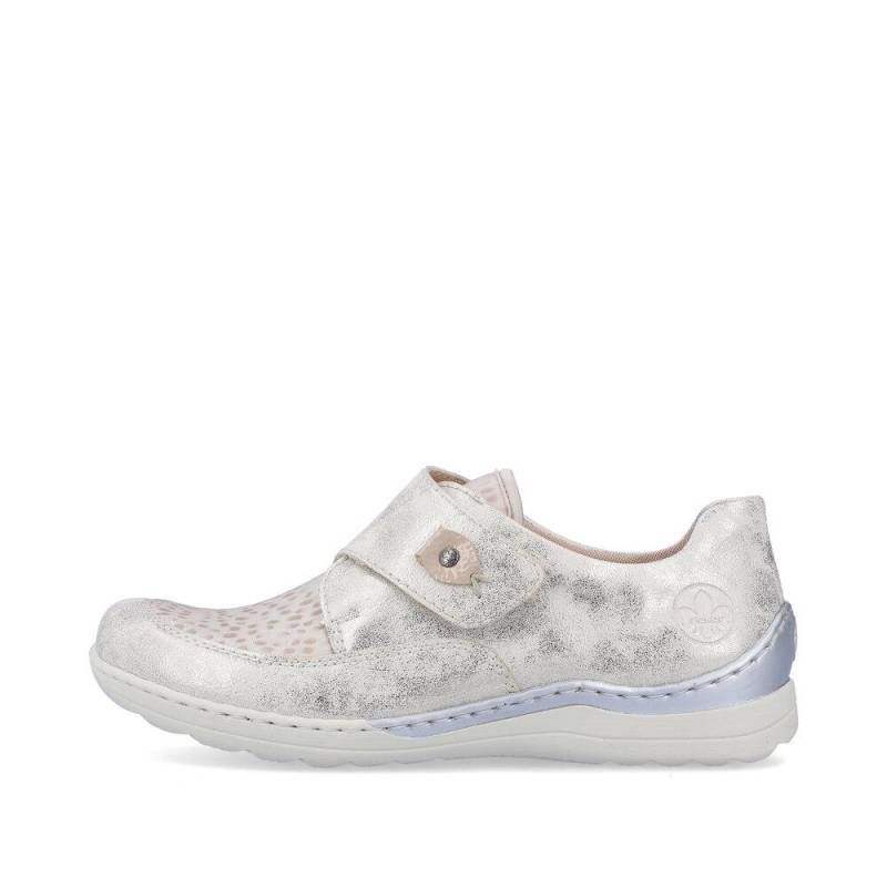 FSK Damen Halbschuhe beige-gold/perlcreme/cliff - Gr. - 37 von Rieker