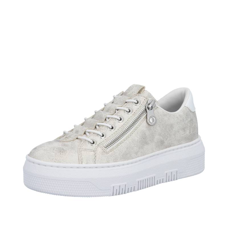 FSK Damen Halbschuhe beige-gold/weiss - Gr. - 39 von Rieker