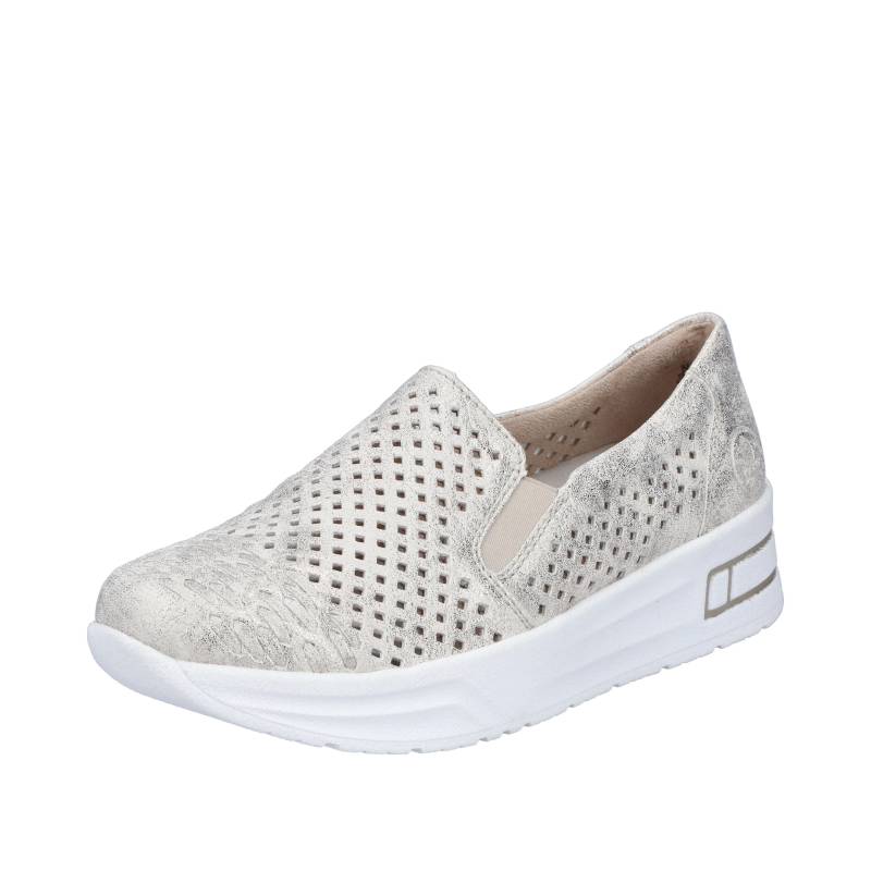 FSK Damen Halbschuhe beige-gold - Gr. - 43 von Rieker