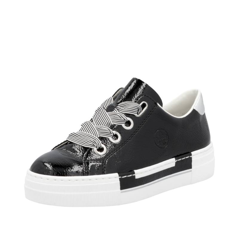 FSK Damen Halbschuhe black/silber - Gr. - 42 von Rieker