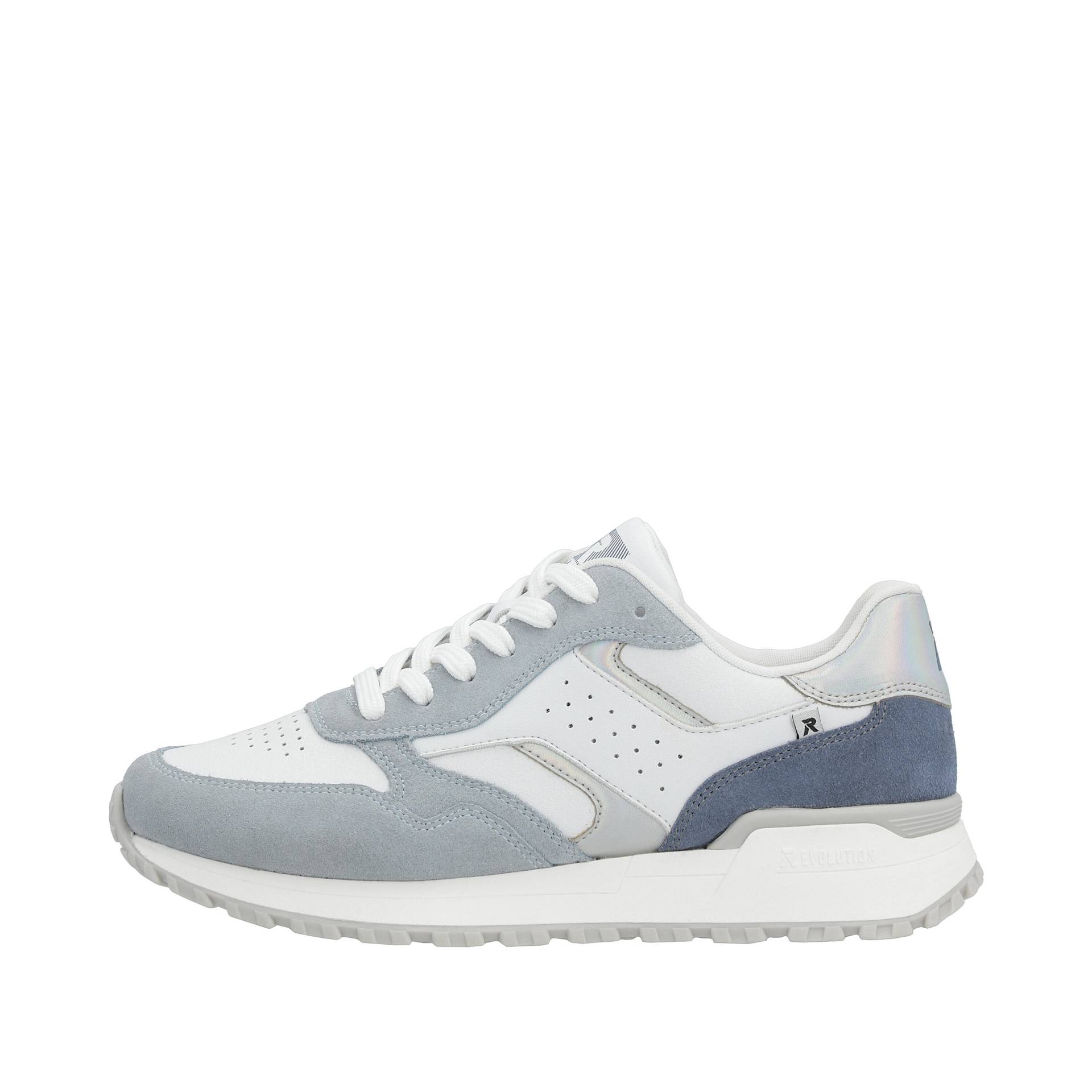 FSK Damen Halbschuhe bleu/weiss/weiss/perlmutt/jeans - Gr. - 37 von Rieker