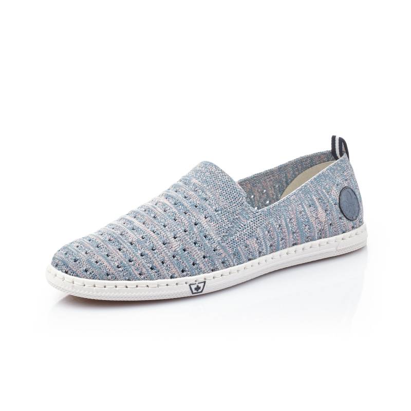 FSK Damen Halbschuhe blue-rose/jeans - Gr. - 38 von Rieker