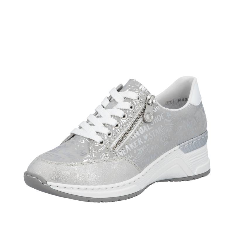 FSK Damen Halbschuhe fog-silver/frost-silver/weiss - Gr. - 37 von Rieker