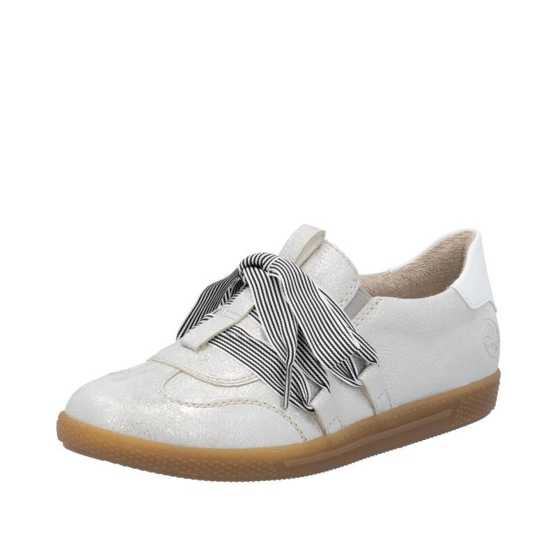 FSK Damen Halbschuhe fog-silver/weiss - Gr. - 38 von Rieker