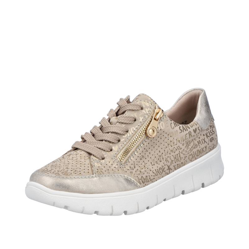 FSK Damen Halbschuhe muschel/lehm-gold - Gr. - 41 von Rieker