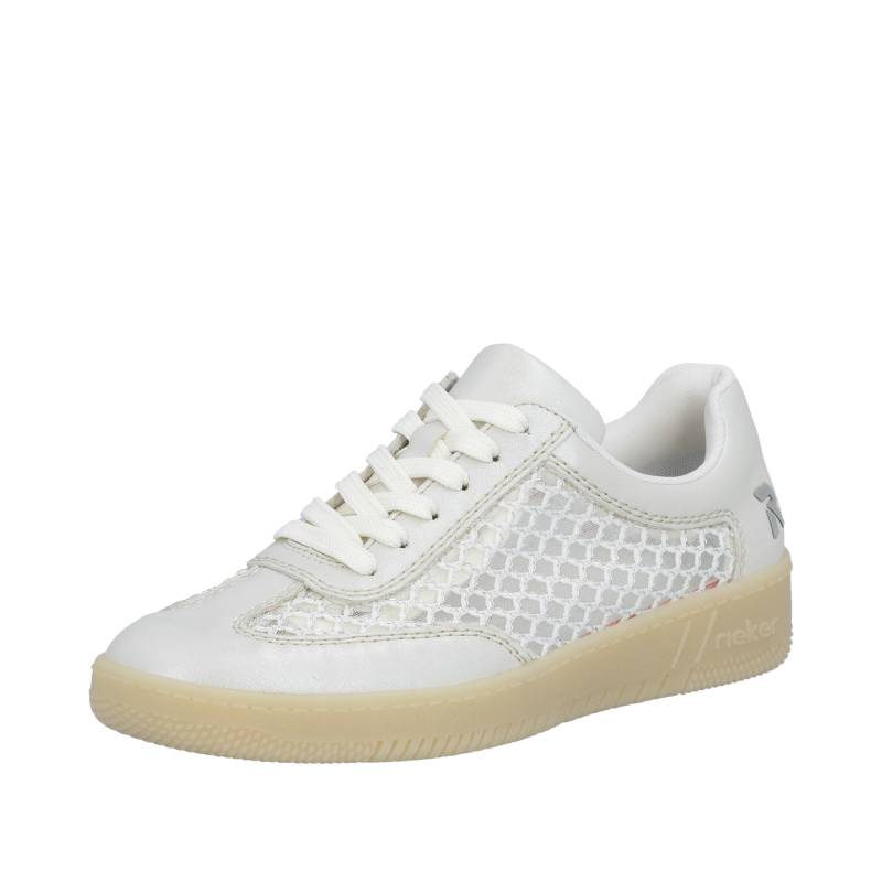 FSK Damen Halbschuhe perlmutt/weiss-silber - Gr. - 41 von Rieker