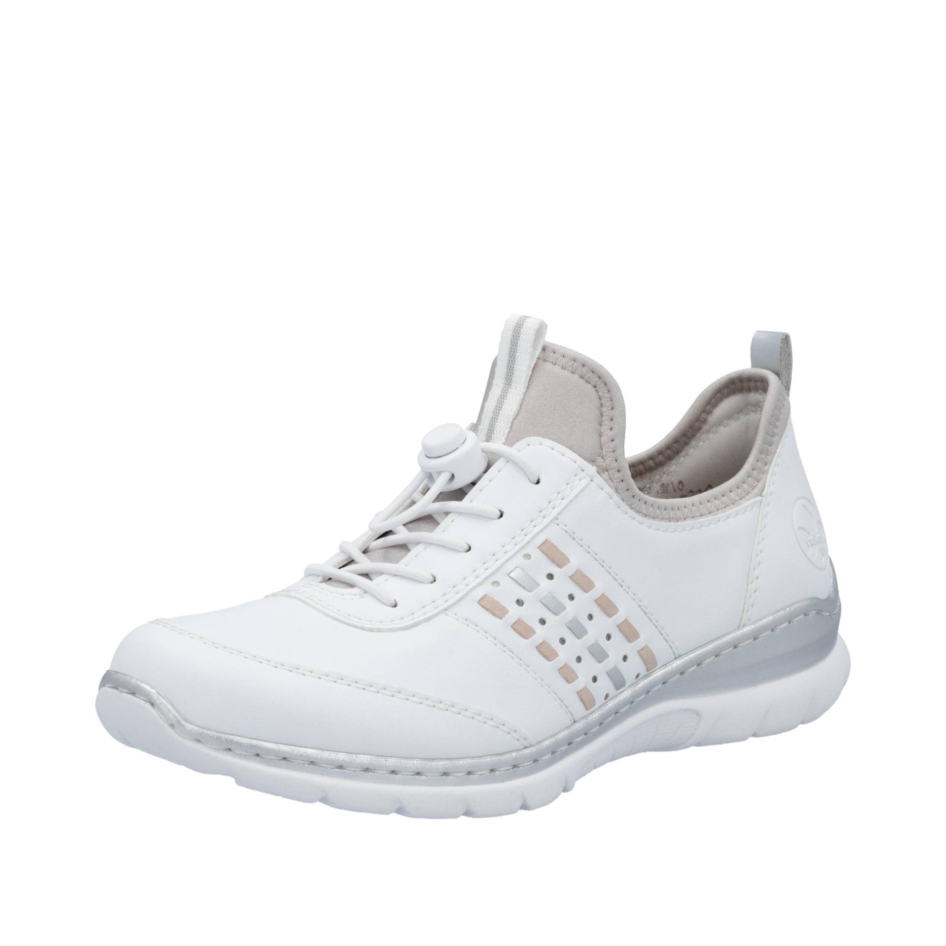 FSK Damen Halbschuhe weiss/rose/silver/perlcloud - Gr. - 40 von Rieker