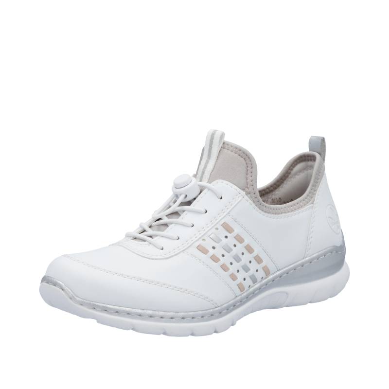 FSK Damen Halbschuhe weiss/rose/silver/perlcloud - Gr. - 40 von Rieker