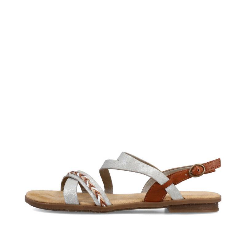 FSK Damen Sandalen fog-silver/cayenne - Gr. - 41 von Rieker