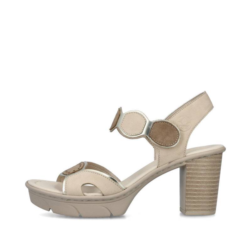 FSK Damen Sandalen gold/perle/shell - Gr. - 38 von Rieker