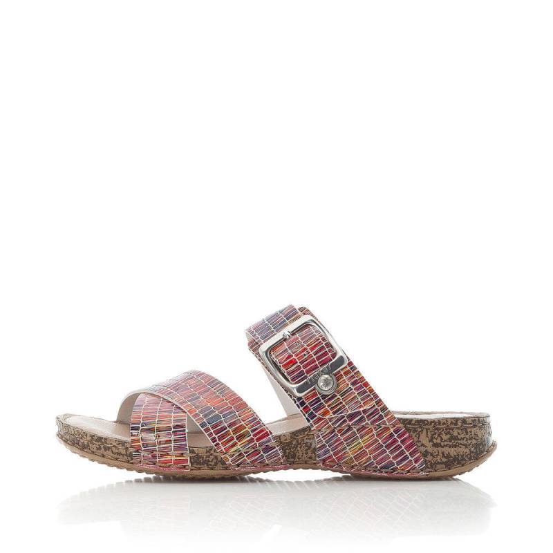FSK Damen Sandalen rot-multi - Gr. - 36 von Rieker