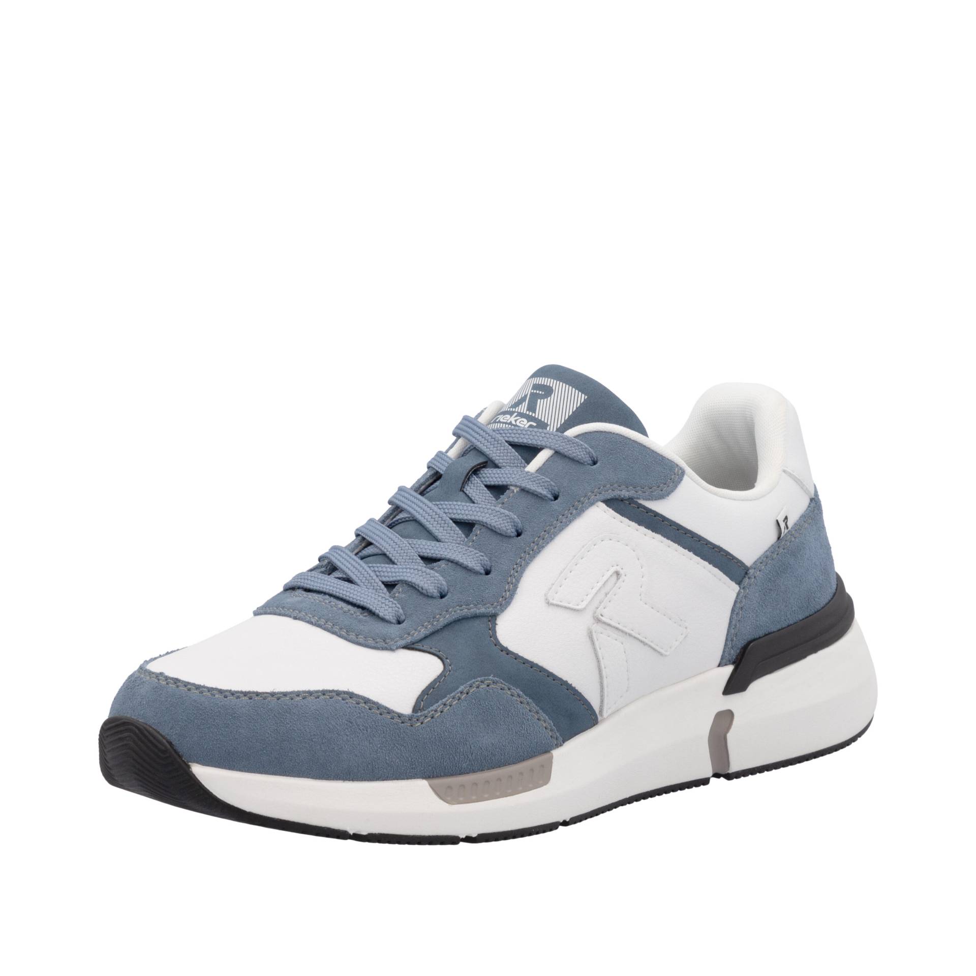 FSK Herren Halbschuhe jeans/weiss/jeans/weiss - Gr. - 46 von Rieker