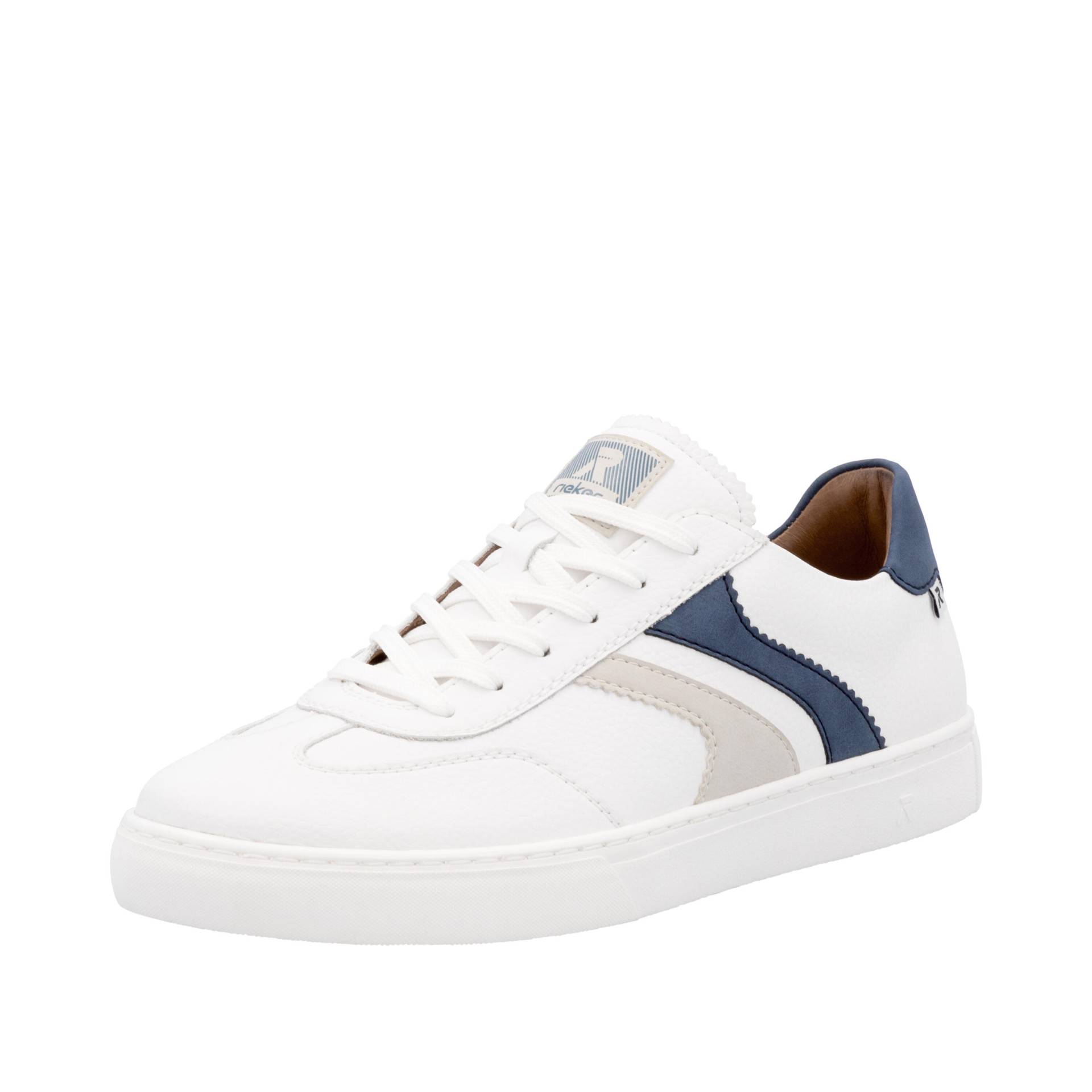 FSK Herren Halbschuhe weiss/hellgrau/jeans - Gr. - 41 von Rieker