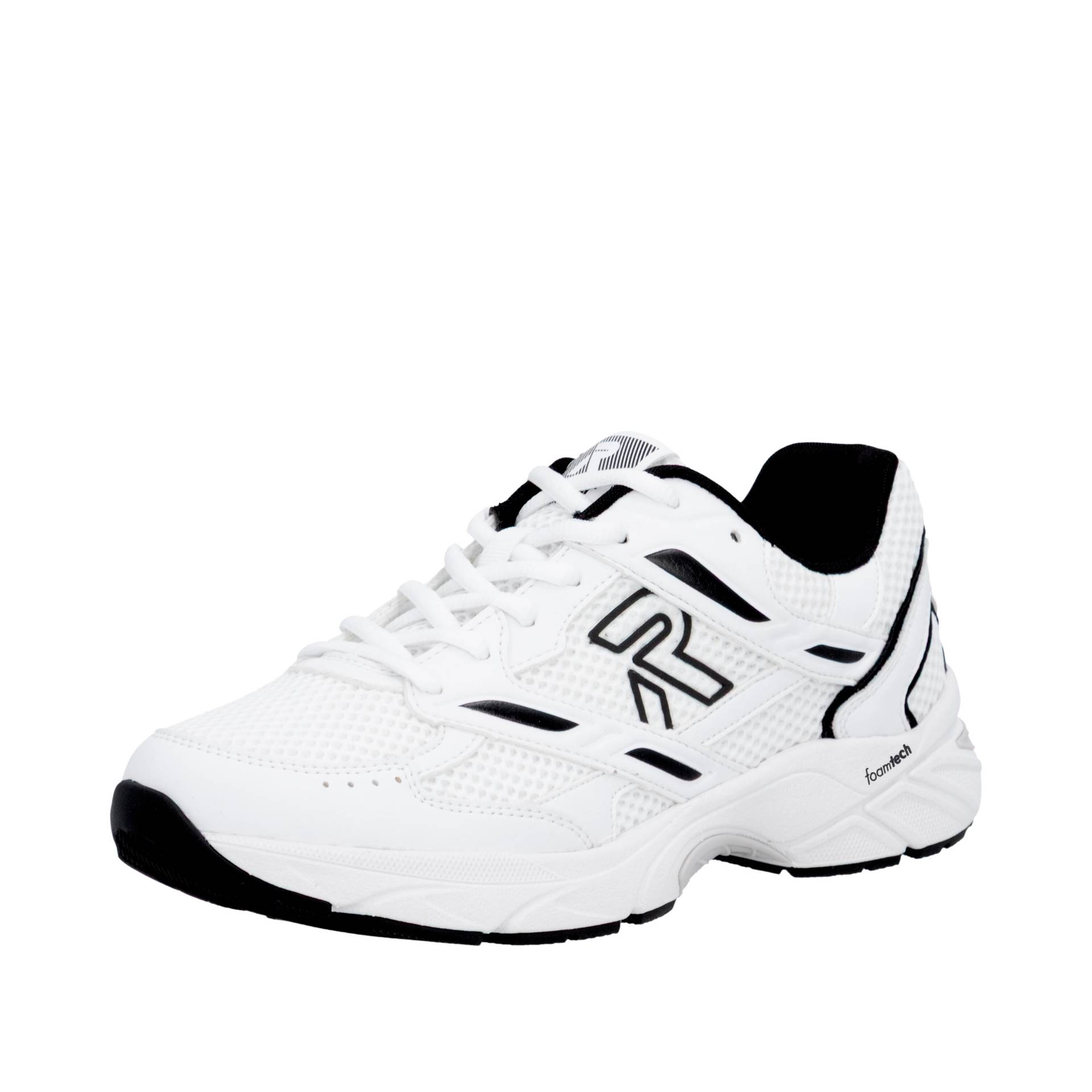 FSK Herren Halbschuhe weiss/weiss/schwarz - Gr. - 43 von Rieker