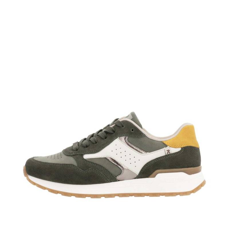 HWK Damen Halbschuhe khaki/moor/offwhite/altsilber/moor/honig - Gr. - 39 von Rieker