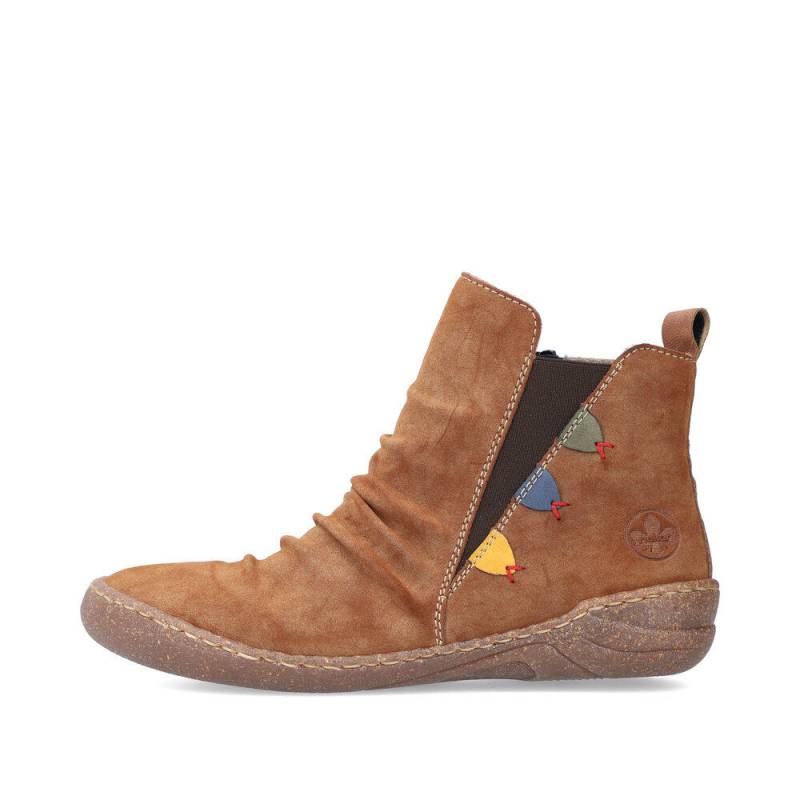 HWK Damen Stiefel reh/honig/jeans/liane/nuss-antik - Gr. - 36 von Rieker