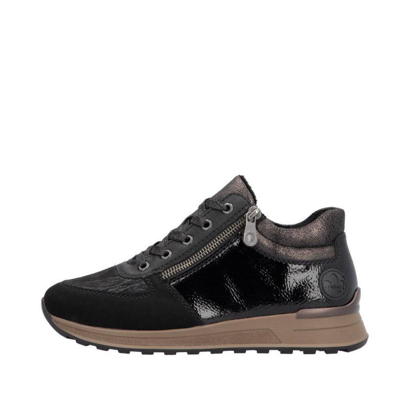 HWK Damen Stiefel schwarz/schwarz/schwarz/black/bronze - Gr. - 38 von Rieker