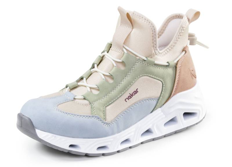 Rieker, stylische Damen-Boots, Weite G, mit herausnehmbarem Fußbett, Multicolor, Größe 43 von Rieker