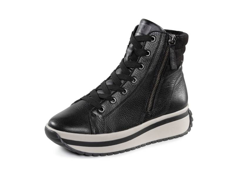 Rieker, trendige Damen-Boots, Winterschuhe, mit herausnehmbarem Fußbett, Schwarz, Größe 42 von Rieker