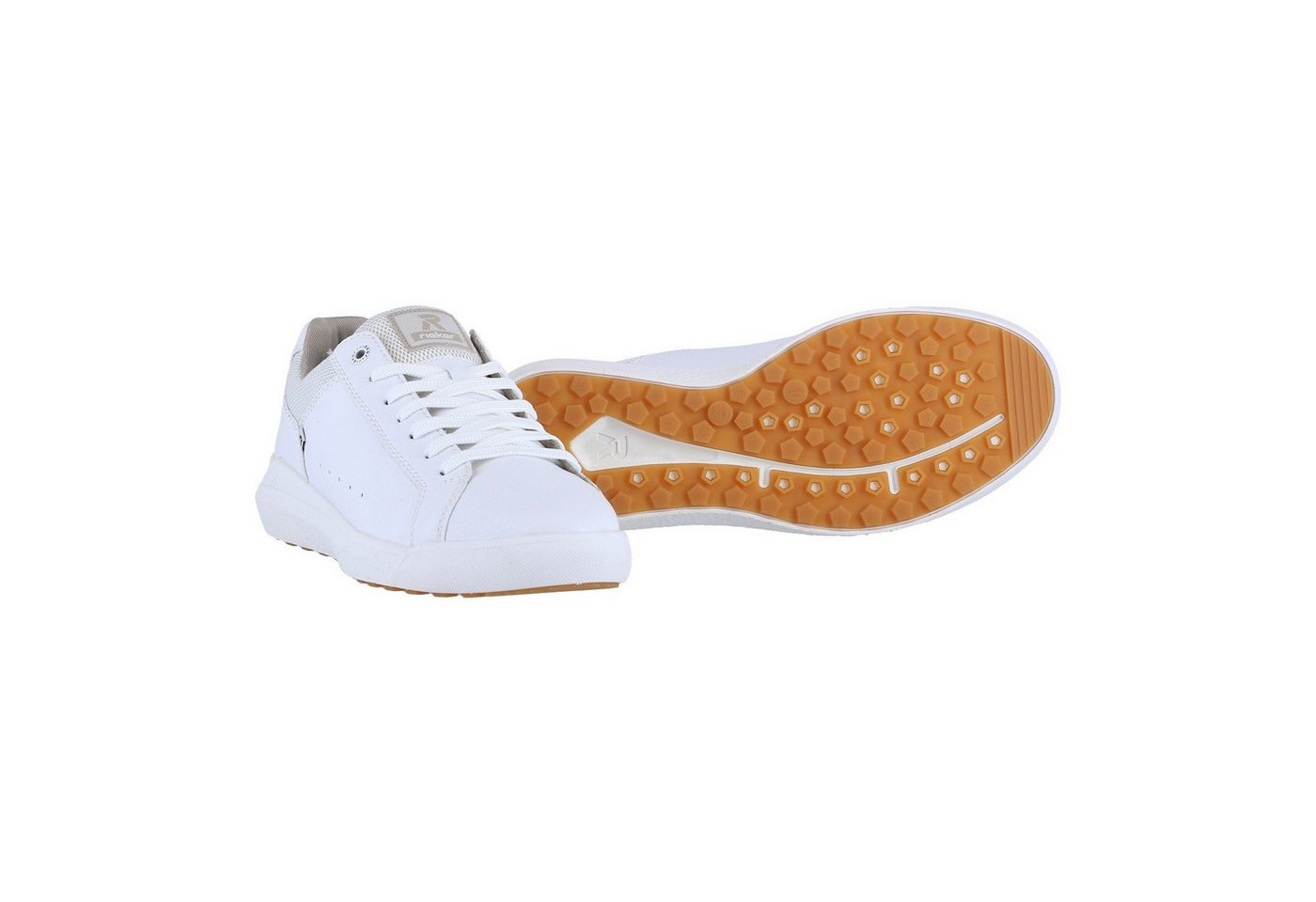 Rieker (Glattleder) W1100-80 weiss Damen Sneaker von Rieker