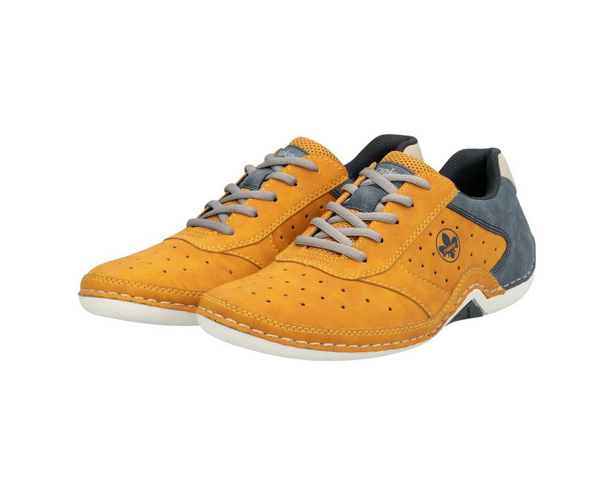 Rieker 07506 (Kunstleder) gelb/blau Herren Sneaker von Rieker