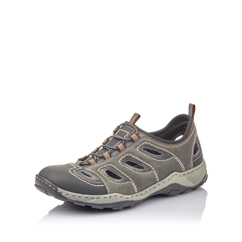 Rieker 08065-02 - Rieker Trekkingschuh Herren Grau von Rieker