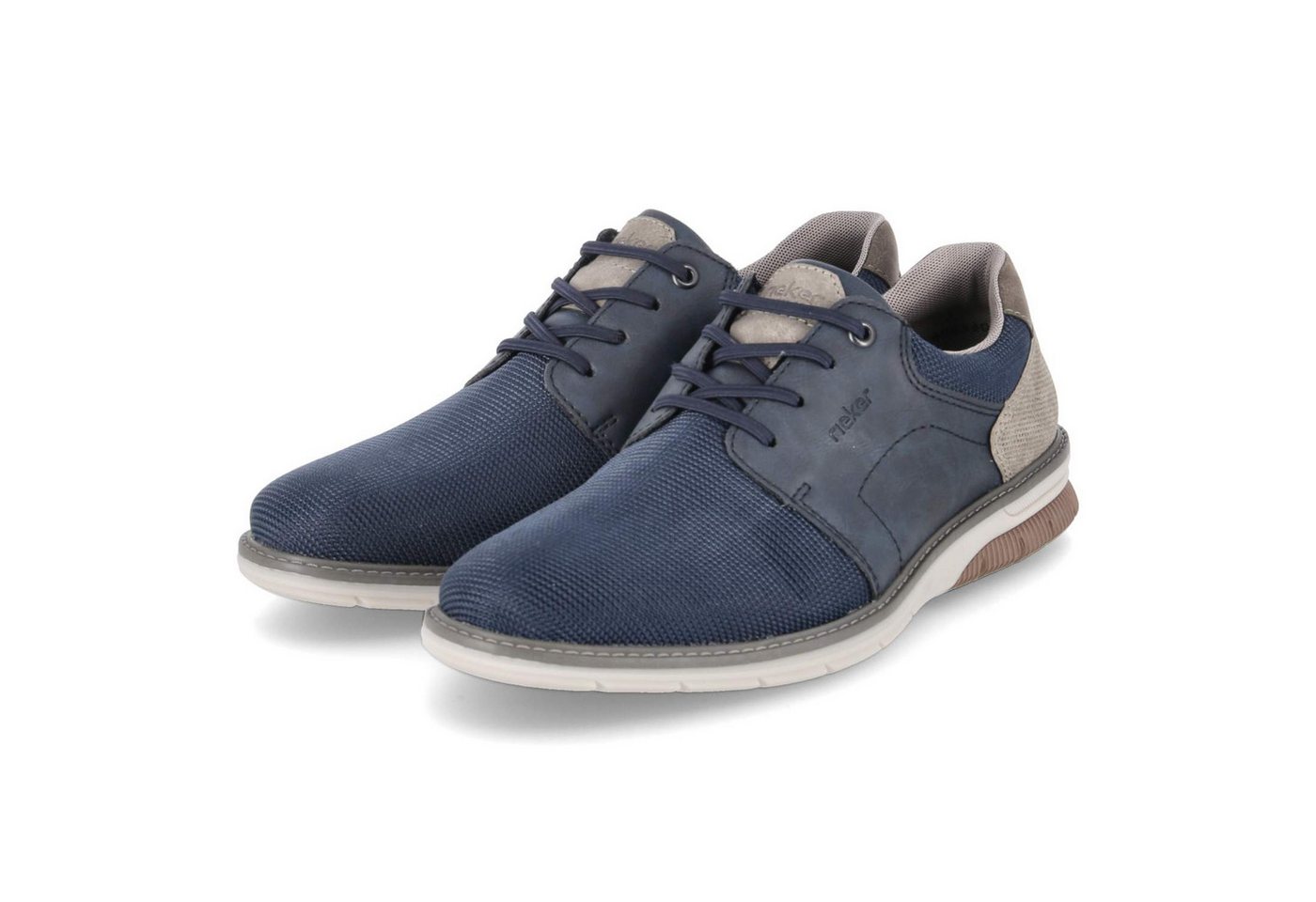 Rieker Rieker 14459-14 Herren Textil & Synthetik blau Schnürschuh von Rieker
