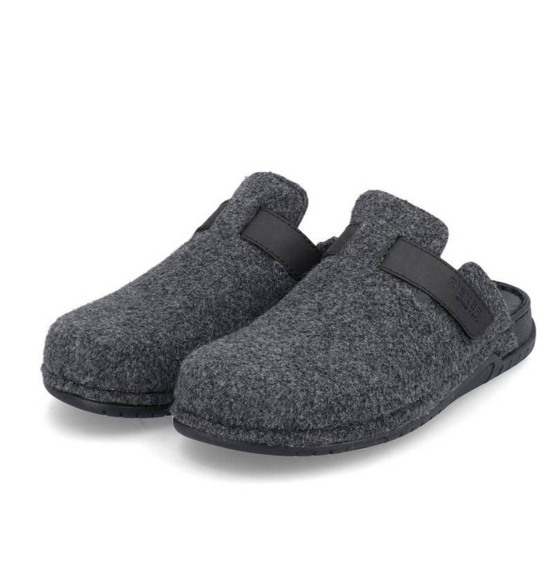 Rieker 25950-45 (Velour-Futter) grau Herren Hausschuh von Rieker