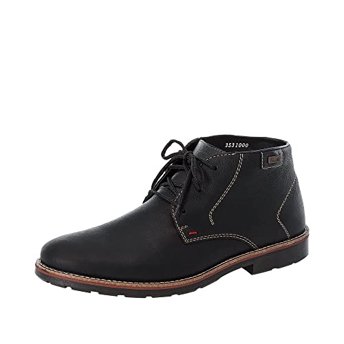 Rieker 35310 Herren Kurzschaft Schnürstiefel, schwarz (schwarz/schwarz/00), 44 EU (9.5 Herren UK) von Rieker