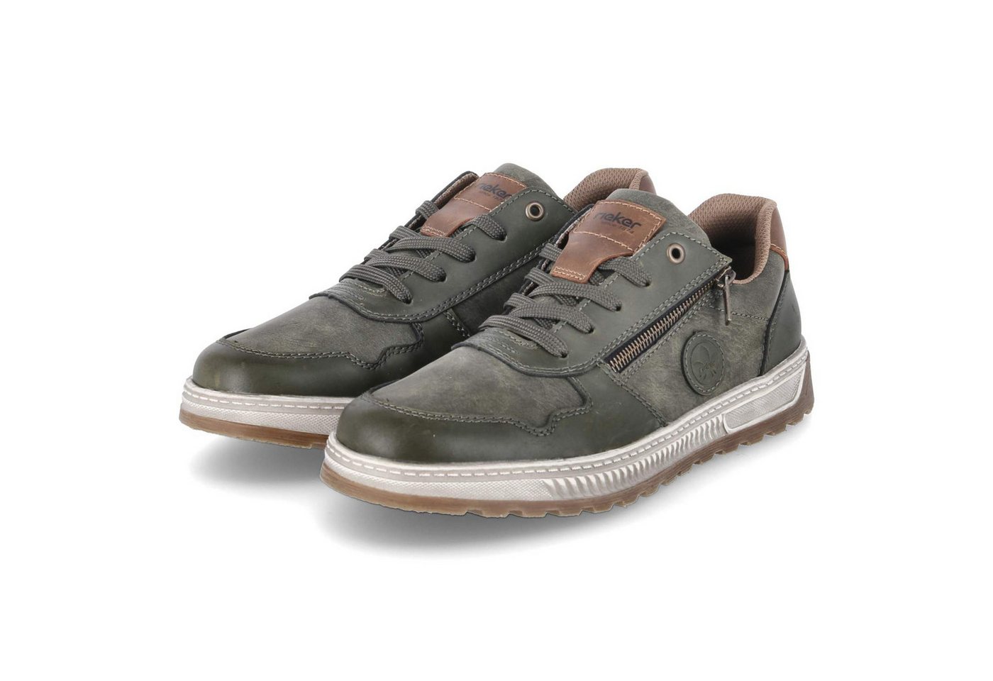 Rieker Rieker 37029-52 Herren Synthetik gruen Schnürschuh von Rieker