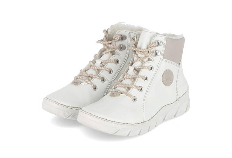Rieker Rieker 55040-80 Damen Kunstleder weiss Winterstiefel von Rieker