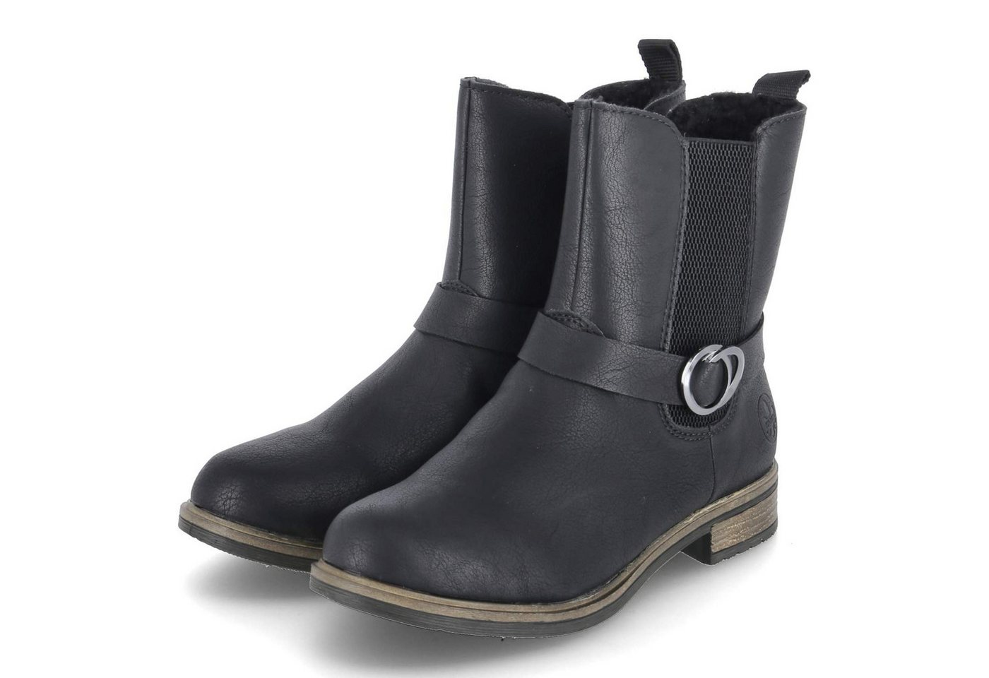 Rieker Rieker 72252-00 Damen Kunstleder schwarz Winterstiefel von Rieker