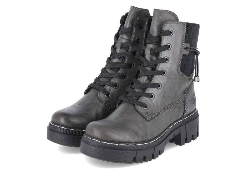 Rieker Rieker 74031-45 Damen Synthetik grau Schnürstiefel von Rieker