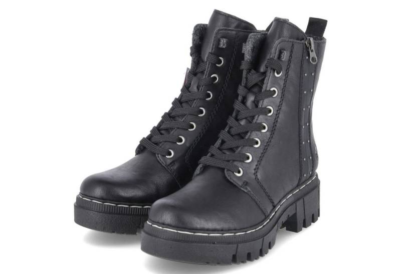 Rieker Rieker 74044-00 Damen Synthetik schwarz Schnürstiefel von Rieker