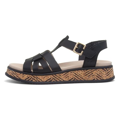 Rieker Antistress Damen Sandalen Leder Schwarz, Schwarz , 36 EU von Rieker