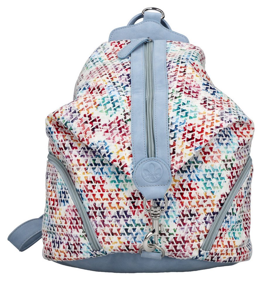 Rieker Cityrucksack, Damen Rucksack, Freizeitrucksack in bunter Optik von Rieker