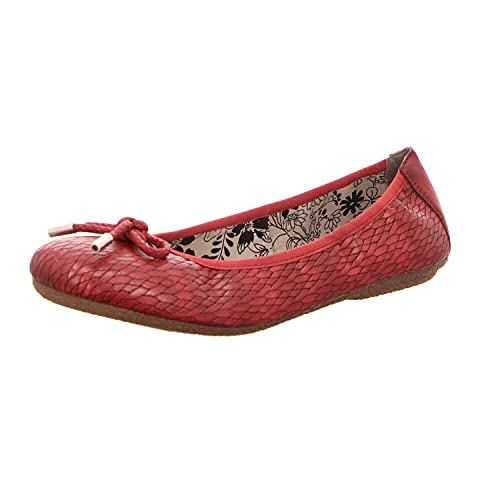 Rieker Damen 41481-35 Geschlossene Ballerinas, Rot (Medoc/Wine 35) von Rieker