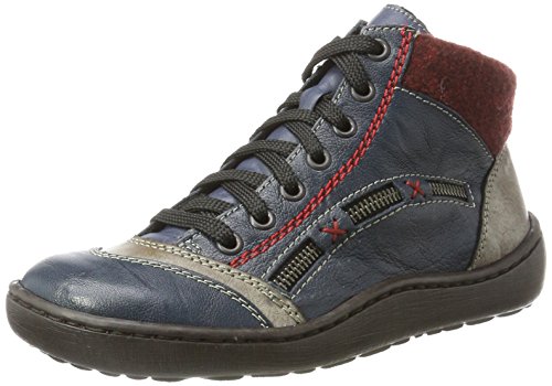 Rieker Damen 44443 Stiefel, Blau (Royal/Cigar/Bordeaux/Royal 14), 36 EU von Rieker