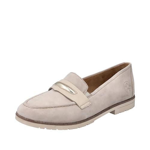 Rieker Damen 45301 Slipper, Beige, 37 EU von Rieker