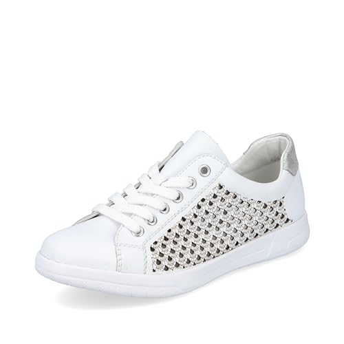 Rieker Damen 45601 Sneaker, weiß, 38 EU von Rieker