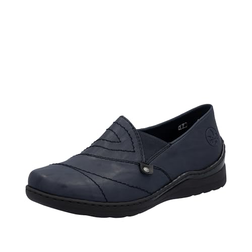 Rieker Damen 48961 Slipper, Blau, 41 EU von Rieker