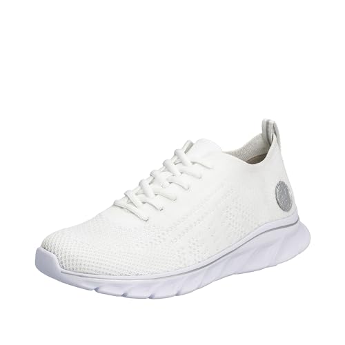 Rieker Damen 54020 Sneaker, Weiß, 39 EU von Rieker