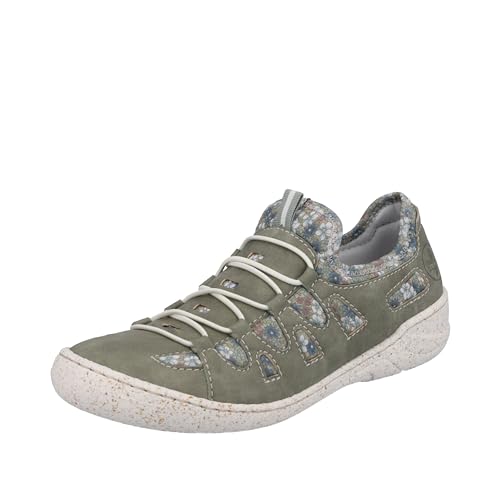 Rieker Damen 54560 Sneaker, grün, 36 EU von Rieker