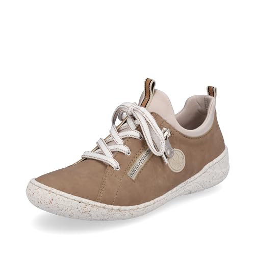 Rieker Damen 54573 Sneaker, beige, 40 EU Schmal von Rieker