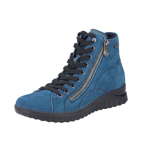 Rieker Damen 59010 Schnürstiefel, Blau, 36 EU von Rieker