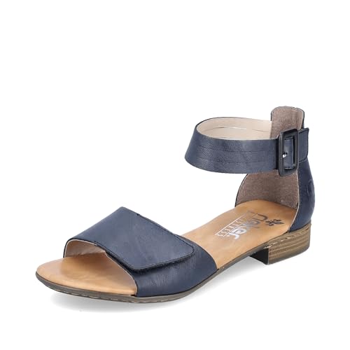 Rieker Damen 60251 Sandalen, blau, 38 EU von Rieker