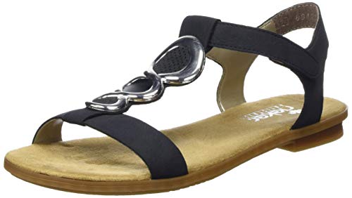 Rieker Damen 64265-14 Geschlossene Sandalen, Blau (Nightblue/Marine/Pazifik 14), 36 EU von Rieker